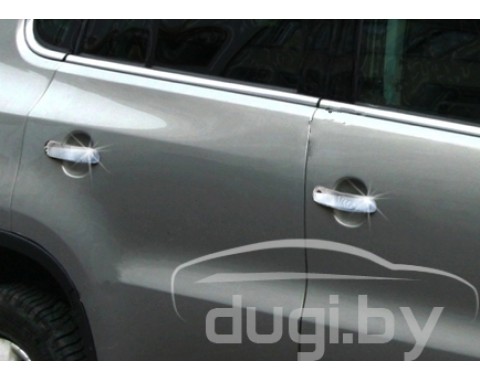 Накладки на дверные ручки (нерж.) для Tiguan.